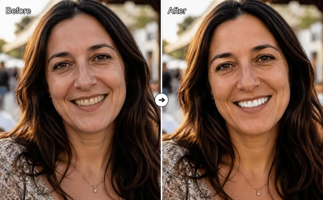 AI teeth whitening profile photo