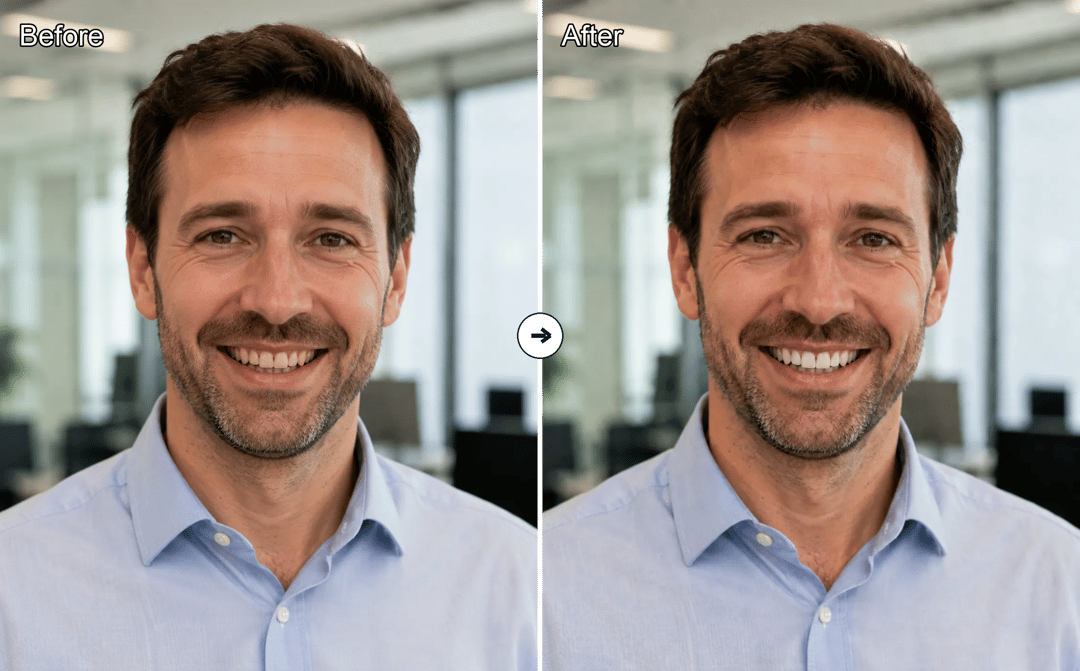 AI teeth whitening creator photo